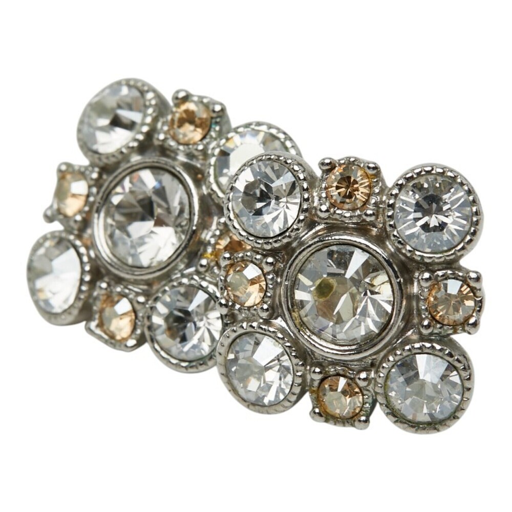 Chanel Stud Earrings A13V Silver Metal Bijou Women's CHANEL